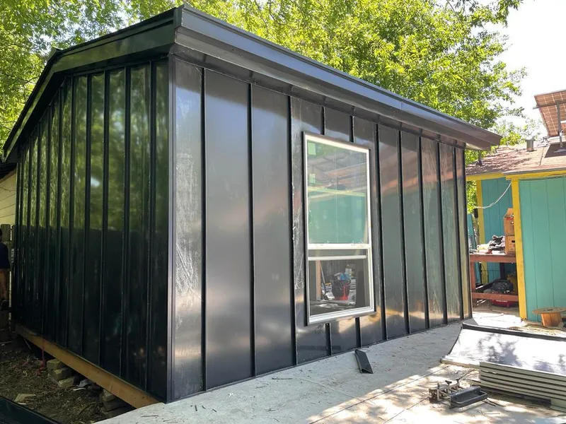 Black standing seam metal wall panels for Roof Inspection in Ellicott City