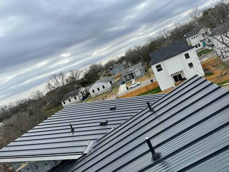 Standing seam metal roof panels with vents for Skylight Repair in Ellicott City